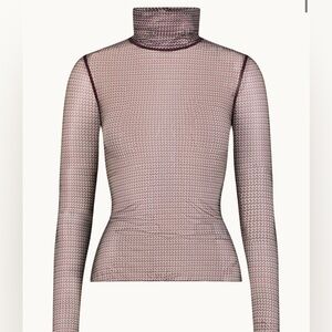 Canova Fonda Turtleneck in Pistachio/Vino size M